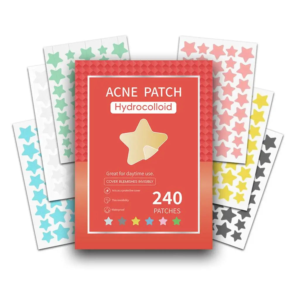 Étoile Colorée Bouton Patch Acné Coloré Invisible Acné Élimination Soins de la Peau Autocollants Correcteur Visage Spot Beauté Outils de Maquillage