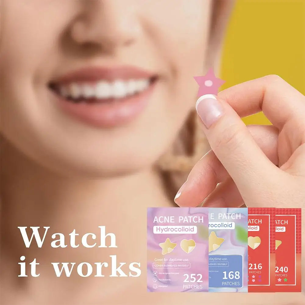 Étoile Colorée Bouton Patch Acné Coloré Invisible Acné Élimination Soins de la Peau Autocollants Correcteur Visage Spot Beauté Outils de Maquillage