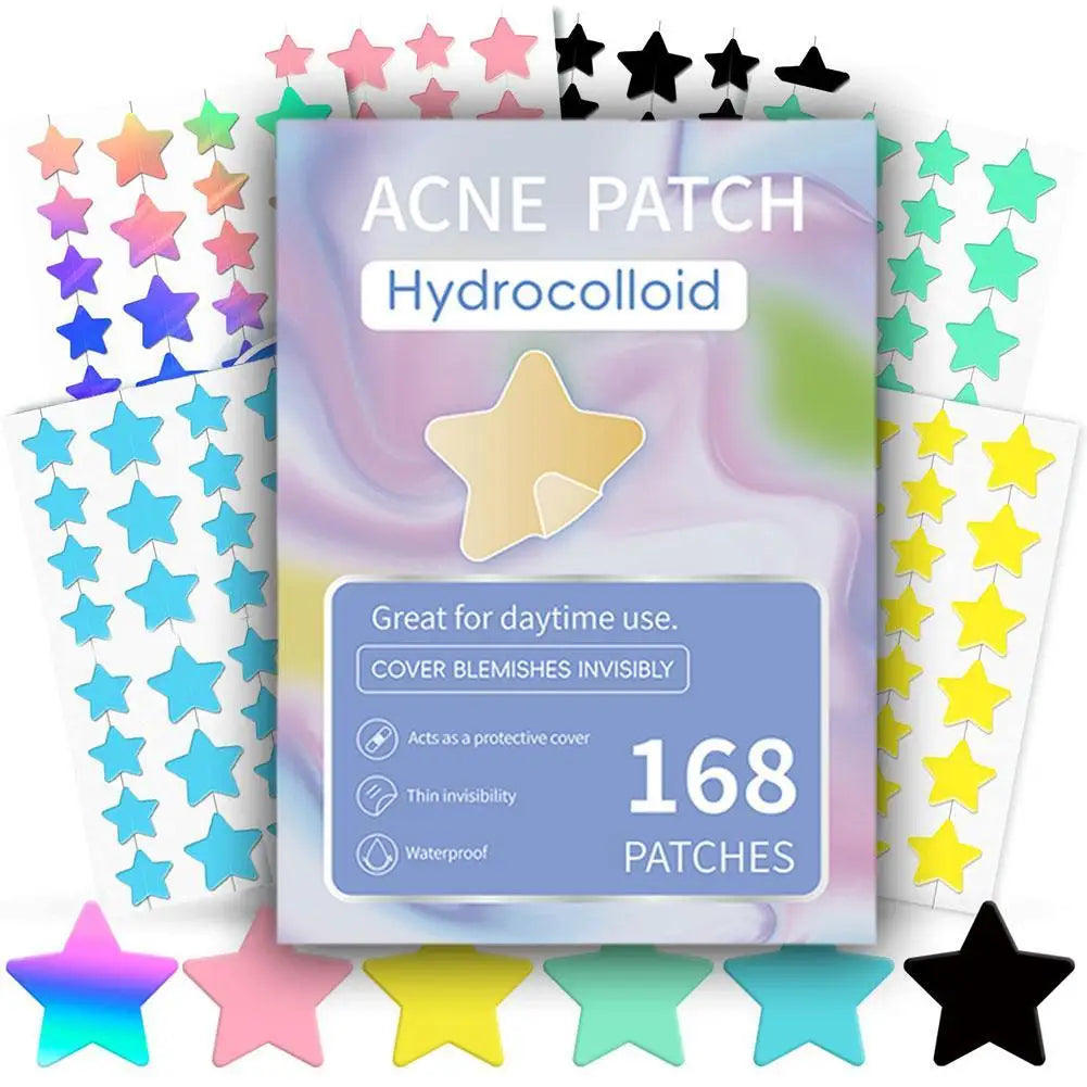 Étoile Colorée Bouton Patch Acné Coloré Invisible Acné Élimination Soins de la Peau Autocollants Correcteur Visage Spot Beauté Outils de Maquillage