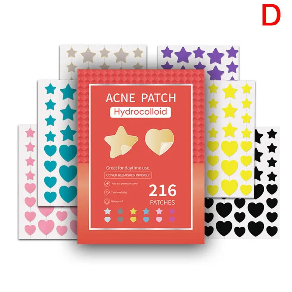 Étoile Colorée Bouton Patch Acné Coloré Invisible Acné Élimination Soins de la Peau Autocollants Correcteur Visage Spot Beauté Outils de Maquillage