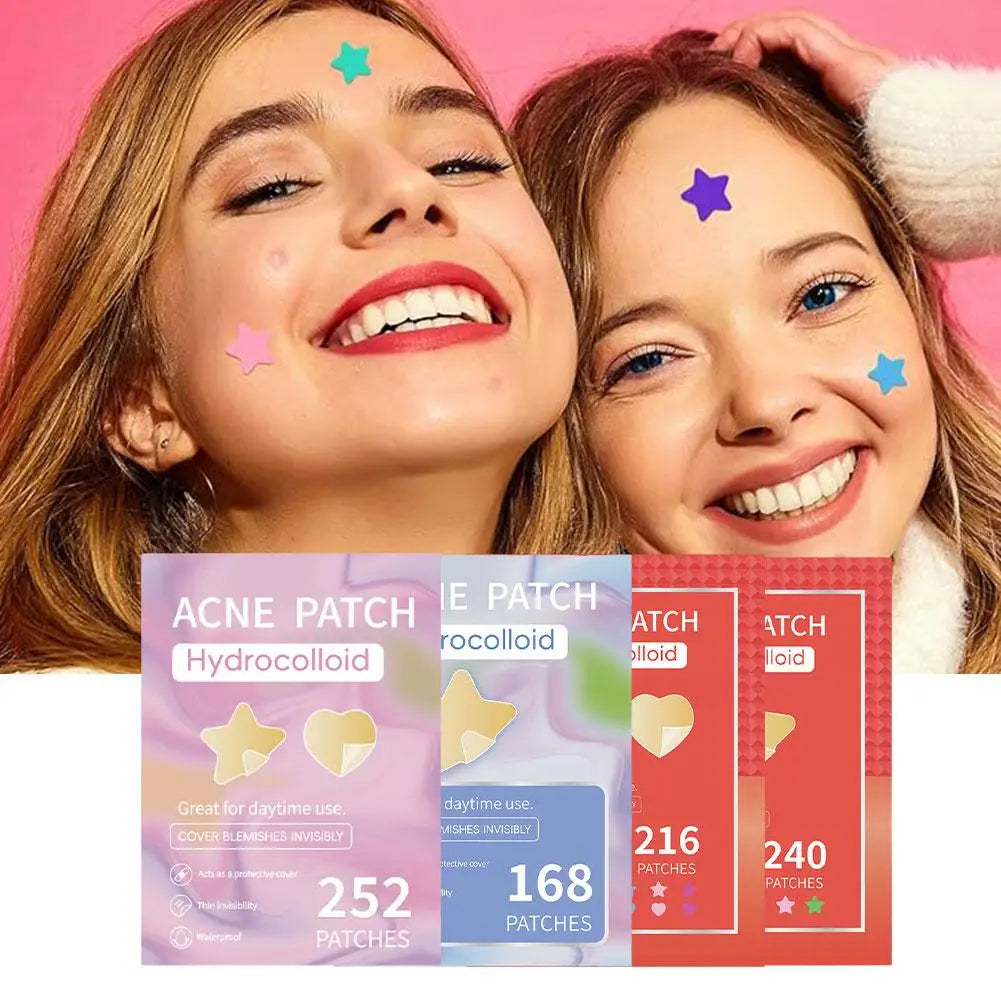 Étoile Colorée Bouton Patch Acné Coloré Invisible Acné Élimination Soins de la Peau Autocollants Correcteur Visage Spot Beauté Outils de Maquillage