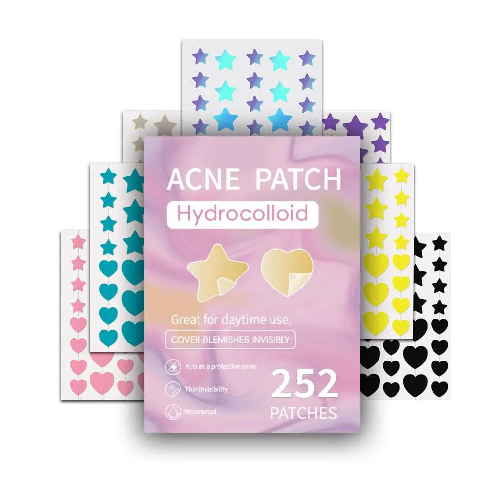 Étoile Colorée Bouton Patch Acné Coloré Invisible Acné Élimination Soins de la Peau Autocollants Correcteur Visage Spot Beauté Outils de Maquillage