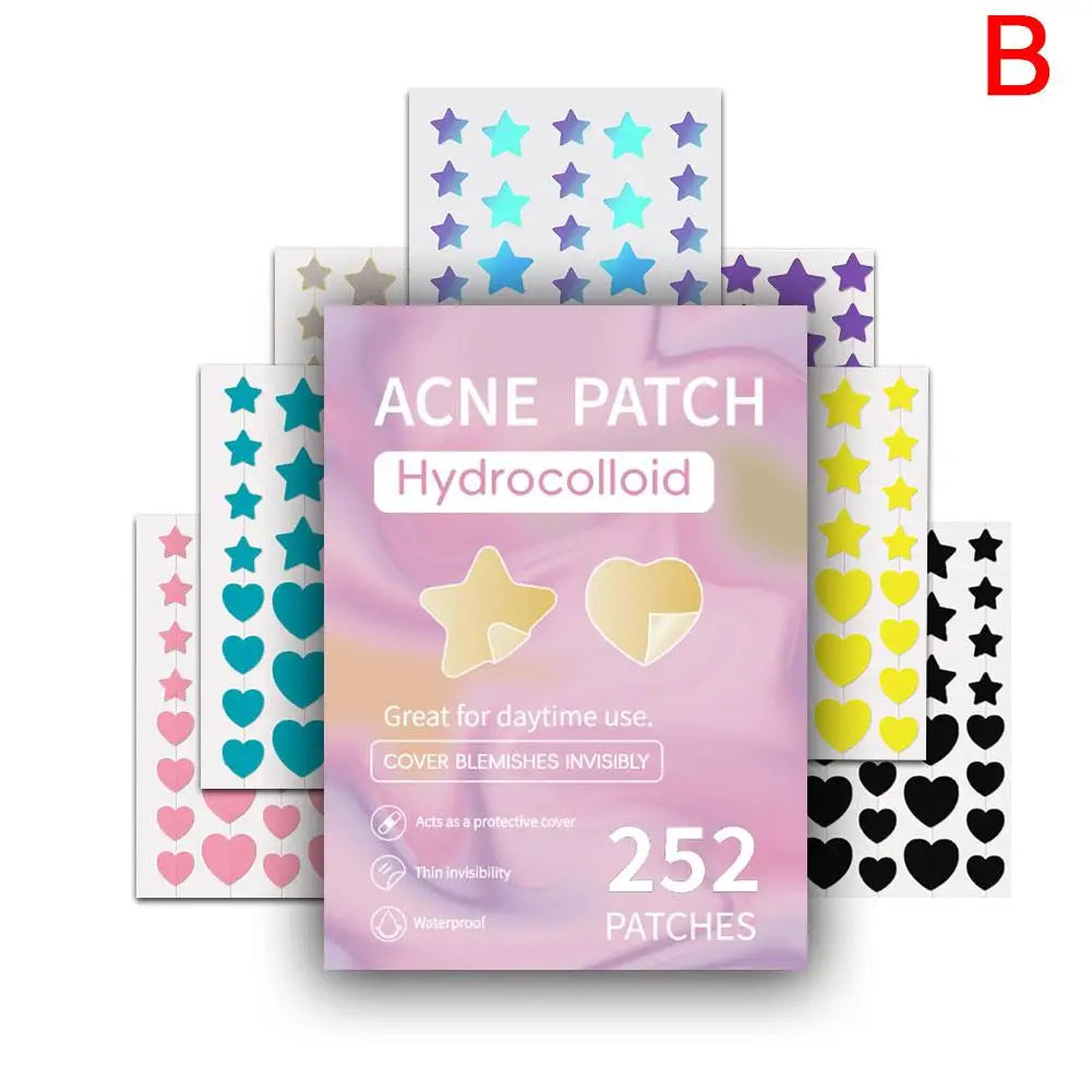 Étoile Colorée Bouton Patch Acné Coloré Invisible Acné Élimination Soins de la Peau Autocollants Correcteur Visage Spot Beauté Outils de Maquillage
