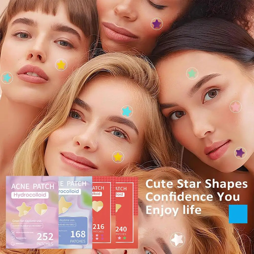 Étoile Colorée Bouton Patch Acné Coloré Invisible Acné Élimination Soins de la Peau Autocollants Correcteur Visage Spot Beauté Outils de Maquillage