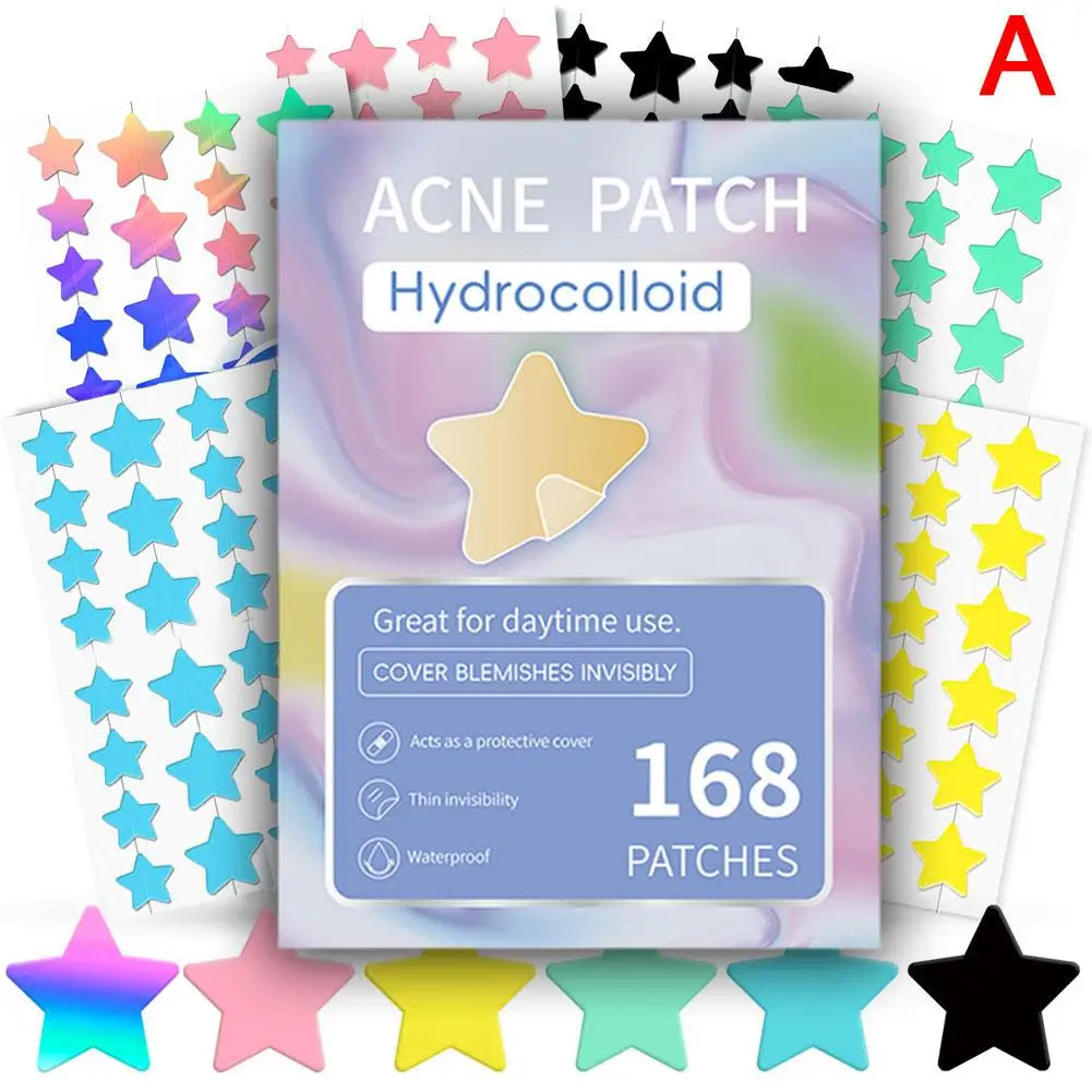 Étoile Colorée Bouton Patch Acné Coloré Invisible Acné Élimination Soins de la Peau Autocollants Correcteur Visage Spot Beauté Outils de Maquillage