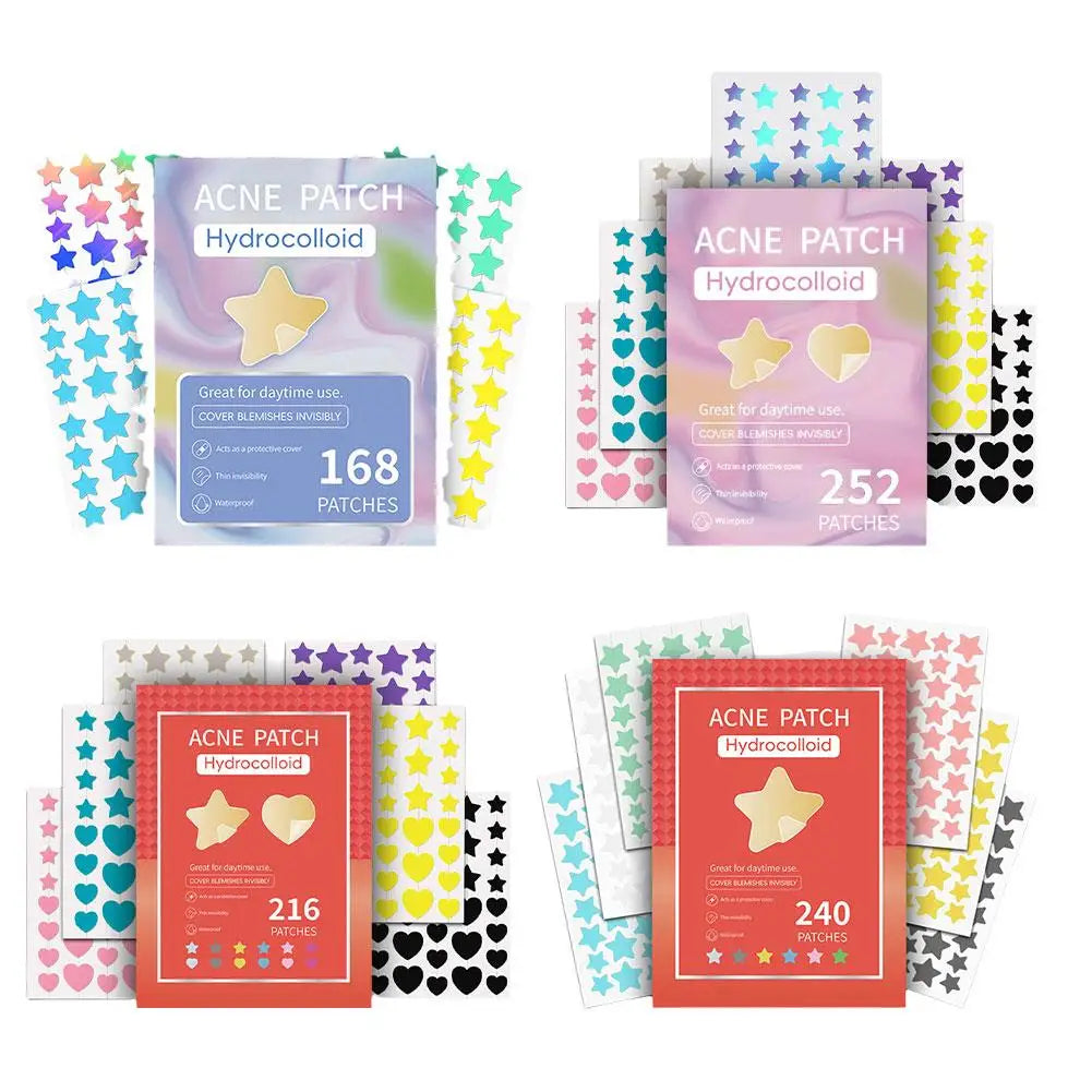 Étoile Colorée Bouton Patch Acné Coloré Invisible Acné Élimination Soins de la Peau Autocollants Correcteur Visage Spot Beauté Outils de Maquillage